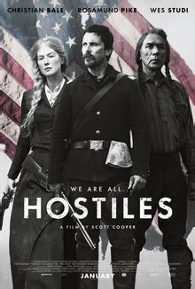 Making the harrowing and perilous journey from New Mexico to the grasslands of Montana, the former rivals encounter a young widow whose family was murdered on the plains. . Hostiles movie wiki